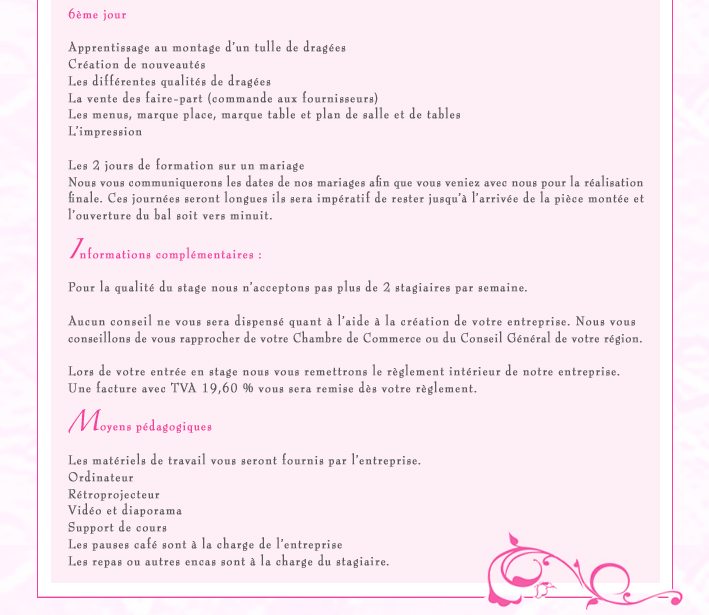 Formation accessoires de mariage